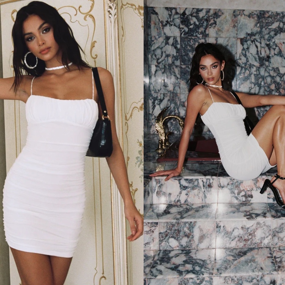 Size 4 NWT White Just Polly Dress